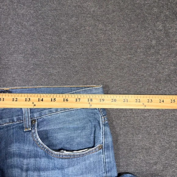 Lucky Brand 329 Classic Straight Jeans Mens 38x34 Blue Denim Stretch Faded Y2K - Picture 5 of 7